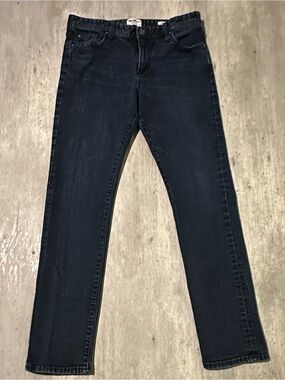 William Rast Men's Navy Slim Straight Jeans